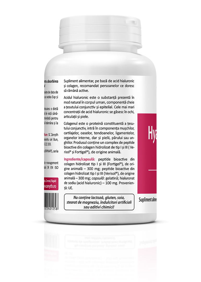 Hyaluronic Acid and Collagen Complex, 60 capsules - Image 3
