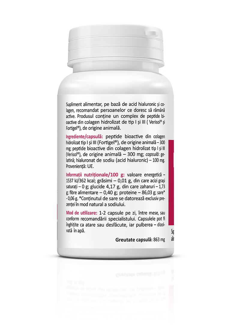 Hyaluronic Acid and Collagen Complex, 30 capsules - Image 3