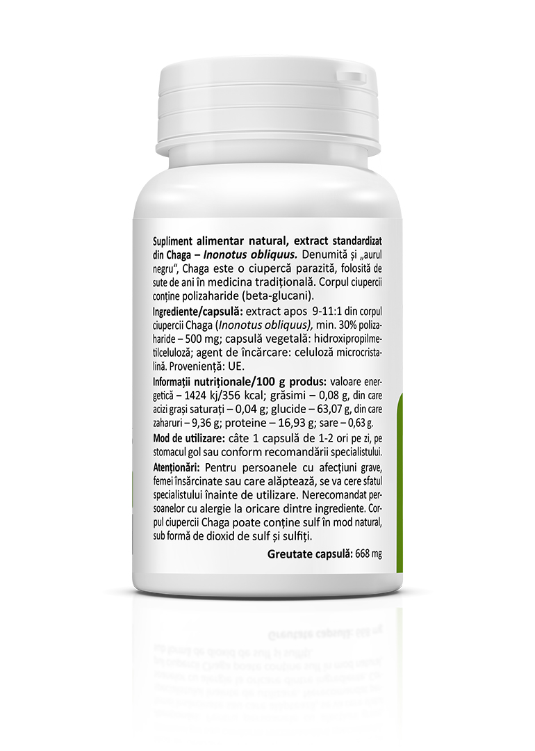 Chaga 500 mg, 30 capsules - Image 3