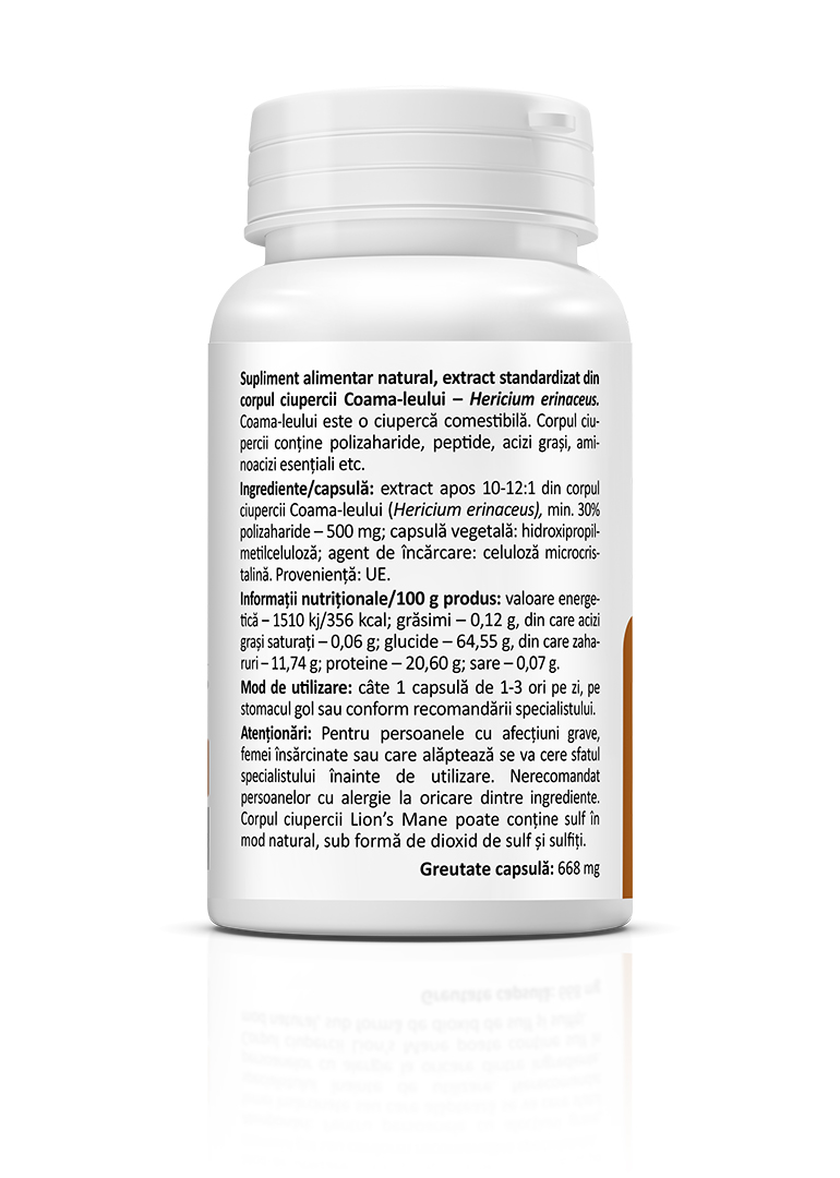 Lion’s Mane 500 mg, 60 capsules - Image 3