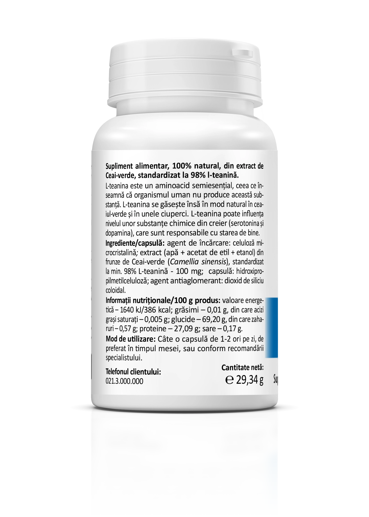 L-Theanine 100 mg, 90 capsules - Image 3